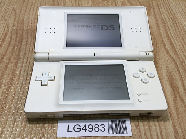 LG4983 With Defects - Nintendo DS Lite Crystal White Console Japan