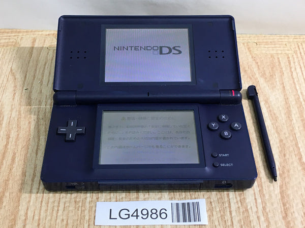 LG4986 With Defects - Nintendo DS Lite Enamel Navy Console Japan