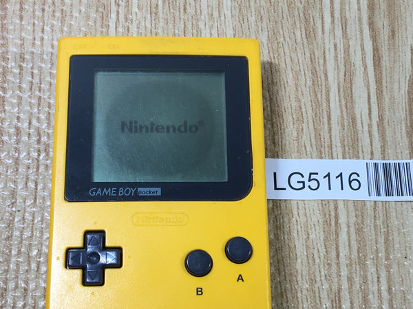 LG5116 Plz Read Item Condi GameBoy Pocket Yellow Game Boy Console Japan