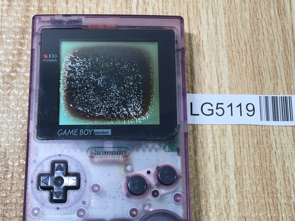 LG5119 Plz Read Item Condi GameBoy Pocket Clear Purple Game Boy Console Japan