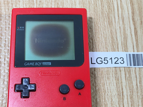 LG5123 Plz Read Item Condi GameBoy Pocket Red Game Boy Console Japan