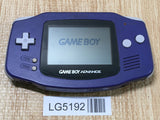 LG5192 Plz Read Item Condi GameBoy Advance Violet Game Boy Console Japan