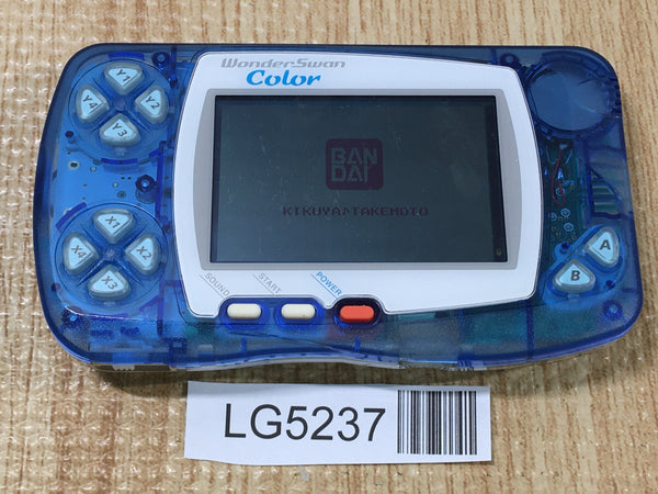 LG5237 Wonder Swan Color Crystal Blue Bandai Console Japan