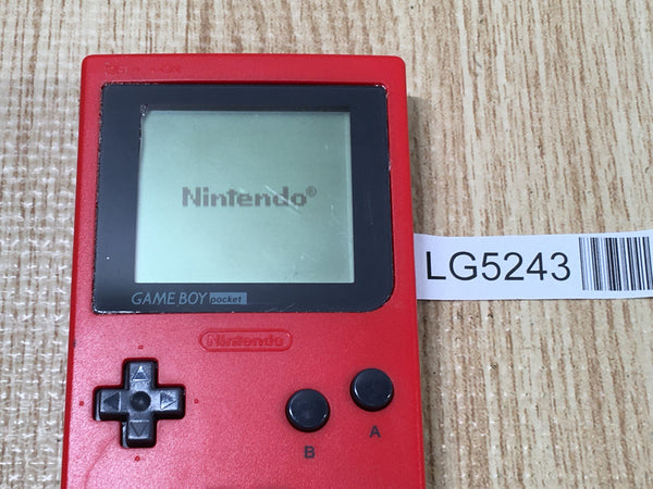 LG5243 Plz Read Item Condi GameBoy Pocket Red Game Boy Console Japan