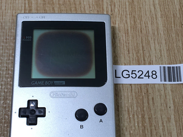 LG5248 Plz Read Item Condi GameBoy Pocket Silver Game Boy Console Japan