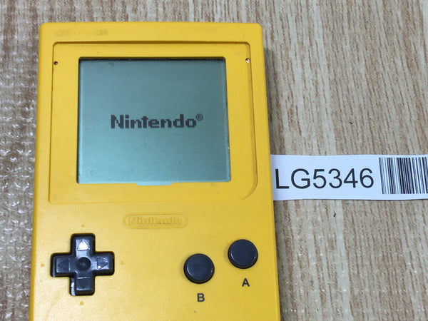 LG5346 Plz Read Item Condi GameBoy Pocket Yellow Game Boy Console Japan