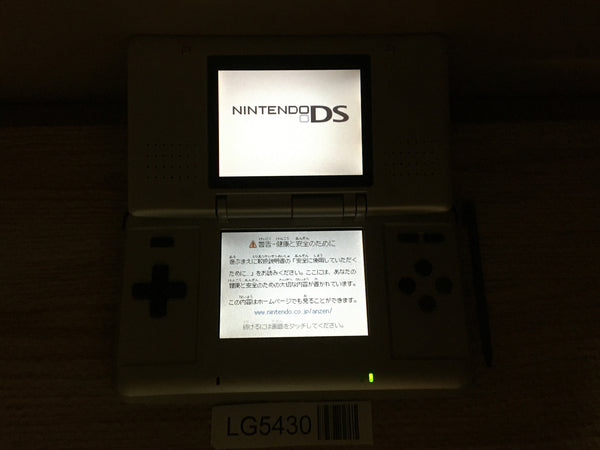 LG5430 Plz Read Item Condi Nintendo DS Platinum Silver Console Japan