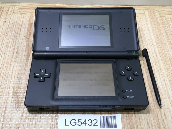 LG5432 Plz Read Item Condi Nintendo DS Lite Jet Black Console Japan