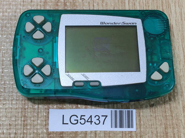 LG5437 Plz Read Item Condi Wonder Swan Skeleton Green Bandai Console Japan