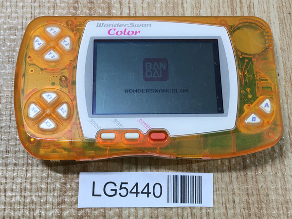 LG5440 Wonder Swan Color Crystal Orange Bandai Console Japan