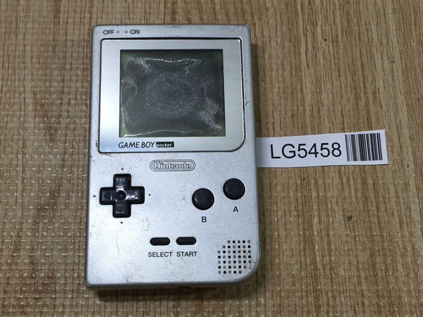 LG5458 Not Working - GameBoy Pocket Silver Game Boy Console Japan