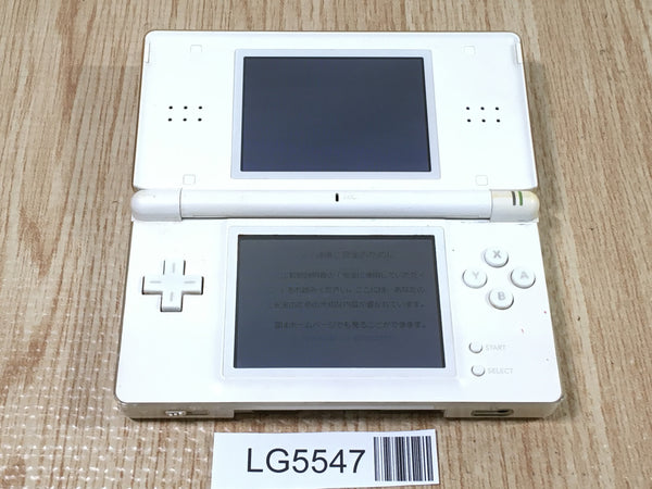 LG5547 With Defects - Nintendo DS Lite Crystal White Console Japan