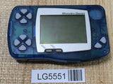 LG5551 With Defects - Wonder Swan Skeleton Blue Bandai Console Japan