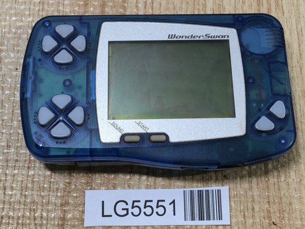 LG5551 With Defects - Wonder Swan Skeleton Blue Bandai Console Japan
