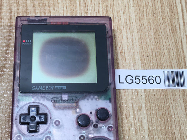 LG5560 With Defects - GameBoy Pocket Clear Purple Game Boy Console Japan