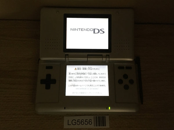 LG5656 Tested Working - Nintendo DS Platinum Silver Console Japan