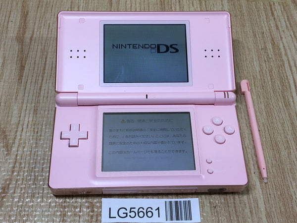 LG5661 Tested Working - Nintendo DS Lite Noble Pink Console Japan