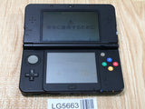 LG5663 With Defects - Nintendo NEW 3DS BLACK w/ Zelda Plate Console Japan
