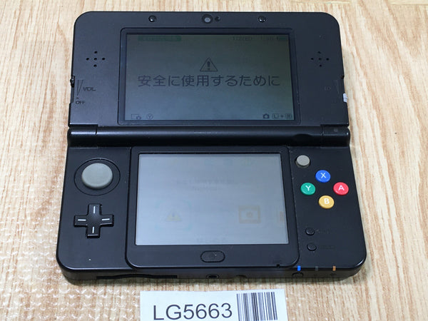 LG5663 With Defects - Nintendo NEW 3DS BLACK w/ Zelda Plate Console Japan
