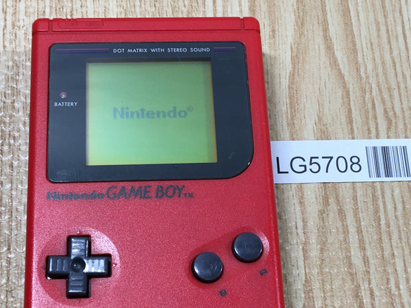 LG5708 Tested Working - GameBoy Bros. Red Game Boy Console Japan