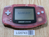LG5743 With Defects - GameBoy Advance Milky Pink Game Boy Console Japan