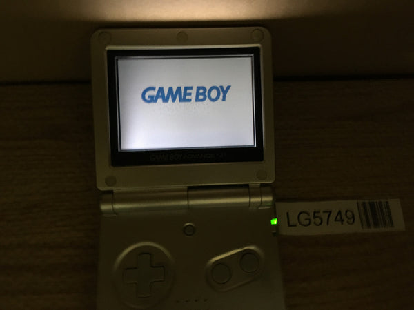 LG5749 With Defects - GameBoy Advance SP Platinum Silver Game Boy Console Japan