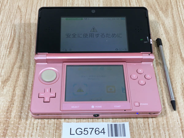 LG5764 Tested Working - Nintendo 3DS Misty Pink Console Japan