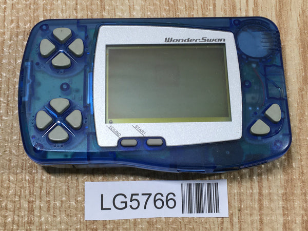 LG5766 With Defects - Wonder Swan Skeleton Blue Bandai Console Japan