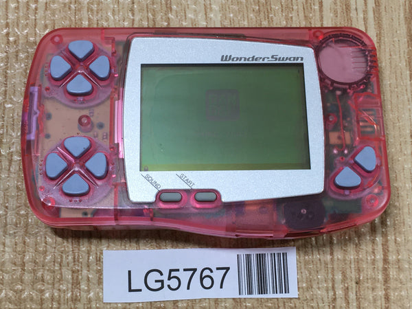 LG5767 With Defects - Wonder Swan Skeleton Pink Bandai Console Japan