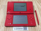 LG5859 With Defects - Nintendo DSi DS Red Console Japan