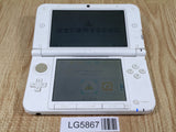 LG5867 With Defects - Nintendo 3DS LL XL 3DS Pink White Console Japan