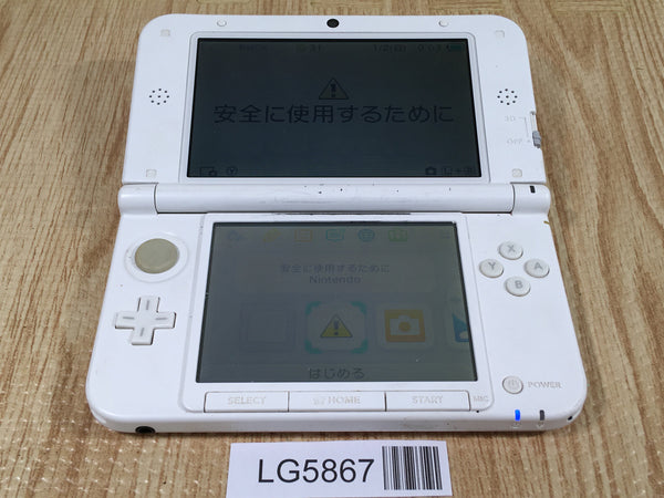 LG5867 With Defects - Nintendo 3DS LL XL 3DS Pink White Console Japan