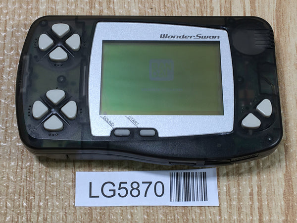 LG5870 With Defects - Wonder Swan Skeleton Black Bandai Console Japan