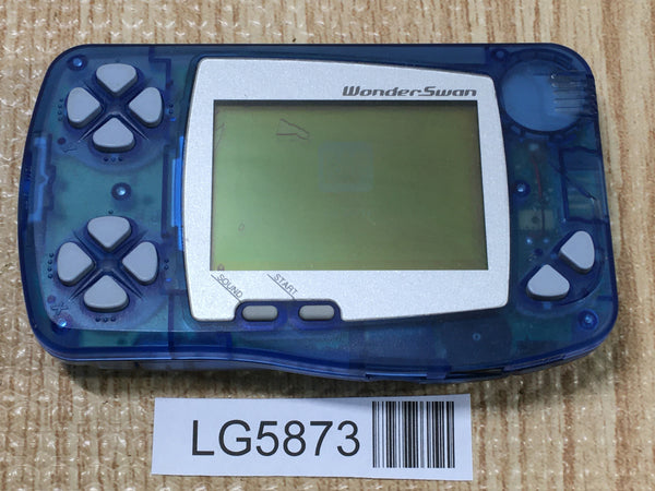 LG5873 With Defects - Wonder Swan Skeleton Blue Bandai Console Japan