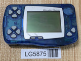 LG5875 With Defects - Wonder Swan Skeleton Blue Bandai Console Japan