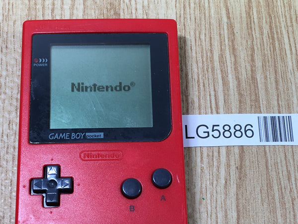 LG5886 Tested Working - GameBoy Pocket Red Game Boy Console Japan