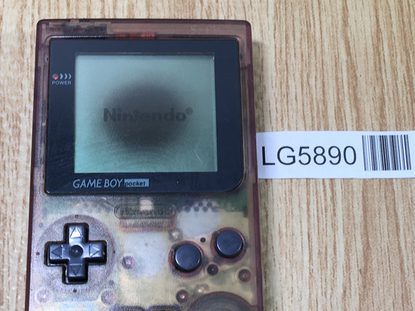 LG5890 With Defects - GameBoy Pocket Clear Purple Game Boy Console Japan