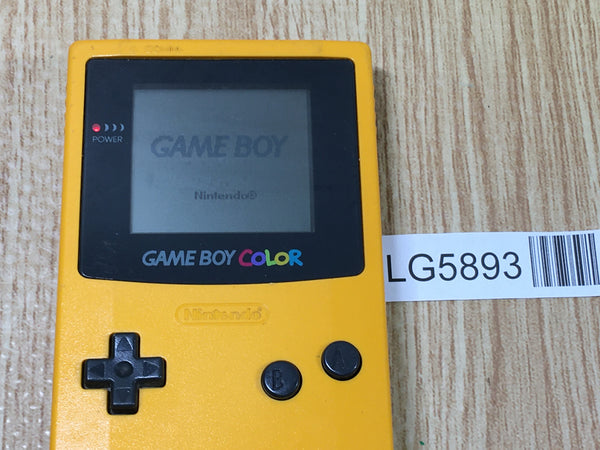 LG5893 With Defects - GameBoy Color Yellow Game Boy Console Japan