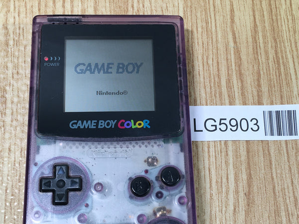 LG5903 With Defects - GameBoy Color Clear Purple Game Boy Console Japan
