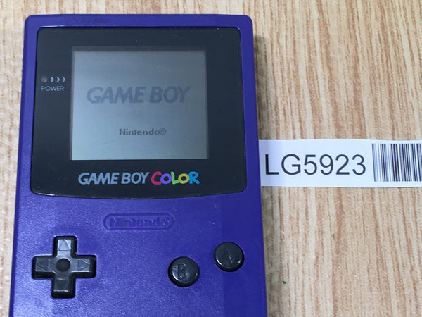 LG5923 With Defects - GameBoy Color Purple Game Boy Console Japan