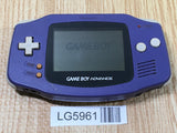 LG5961 With Defects - GameBoy Advance Violet Game Boy Console Japan