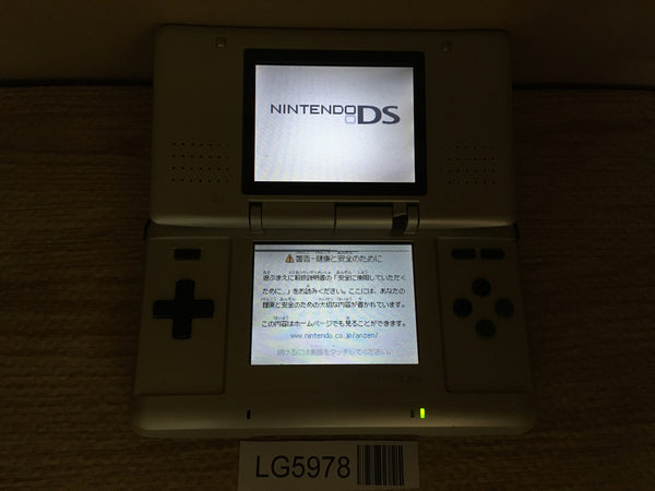 LG5978 With Defects - Nintendo DS Platinum Silver Console Japan