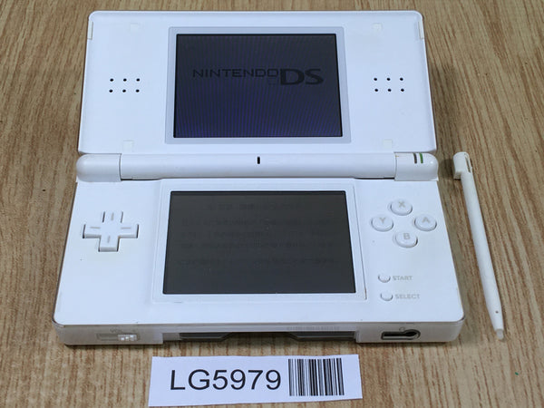 LG5979 With Defects - Nintendo DS Lite Crystal White Console Japan