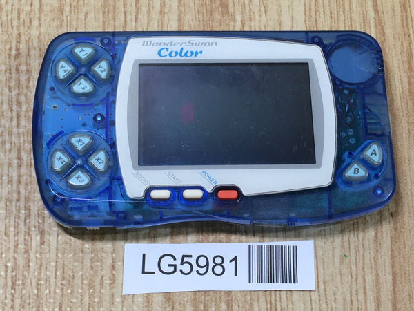 LG5981 Not Working - Wonder Swan Color Crystal Blue Bandai Console Japan