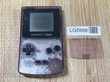 LG5998 Not Working - GameBoy Color Clear Purple Game Boy Console Japan