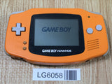 LG6058 With Defects - GameBoy Advance Orange Game Boy Console Japan