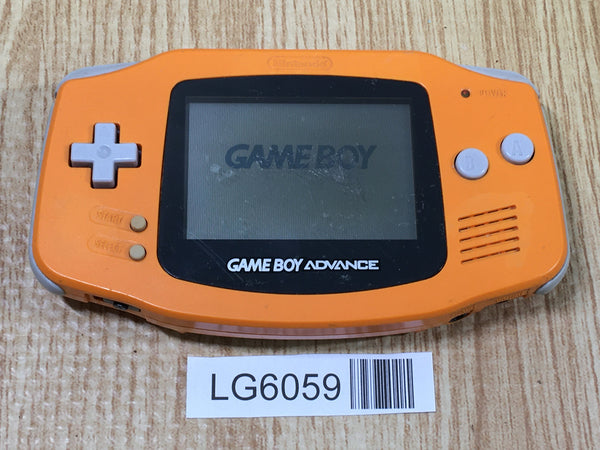 LG6059 With Defects - GameBoy Advance Orange Game Boy Console Japan