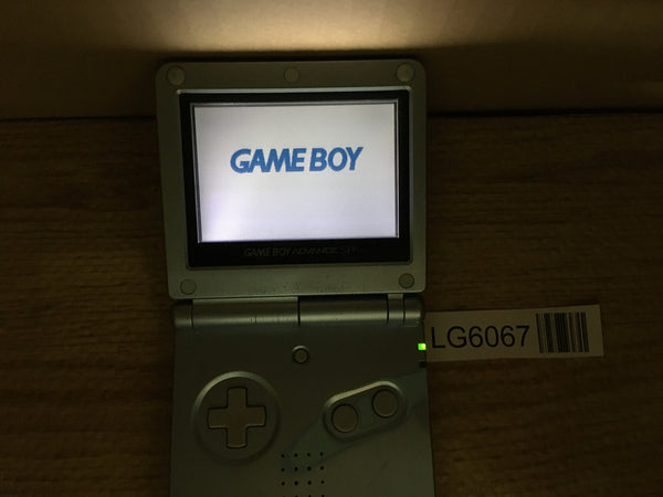 LG6067 With Defects - GameBoy Advance SP Pearl Blue Game Boy Console Japan