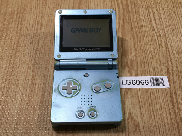 LG6069 With Defects - GameBoy Advance SP Pearl Blue Game Boy Console Japan