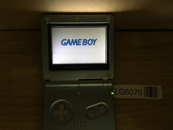 LG6070 With Defects - GameBoy Advance SP Pearl Blue Game Boy Console Japan